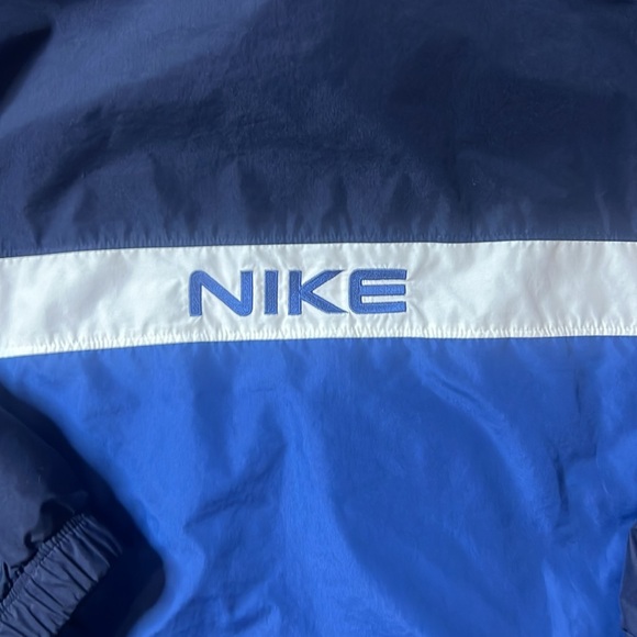 Nike Embroidered Windbreaker Jacket Mens Size Large Spellout Playground Athlete - Picture 6 of 6